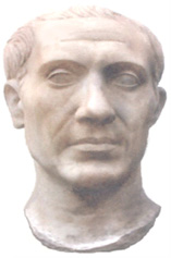 Bust of Julius in Palermo's 
archeology museum.